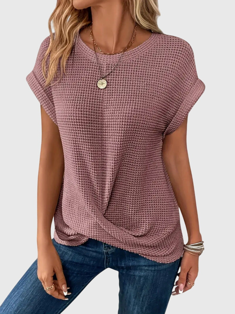 Clara | Elegant Blouse with Crew Neck