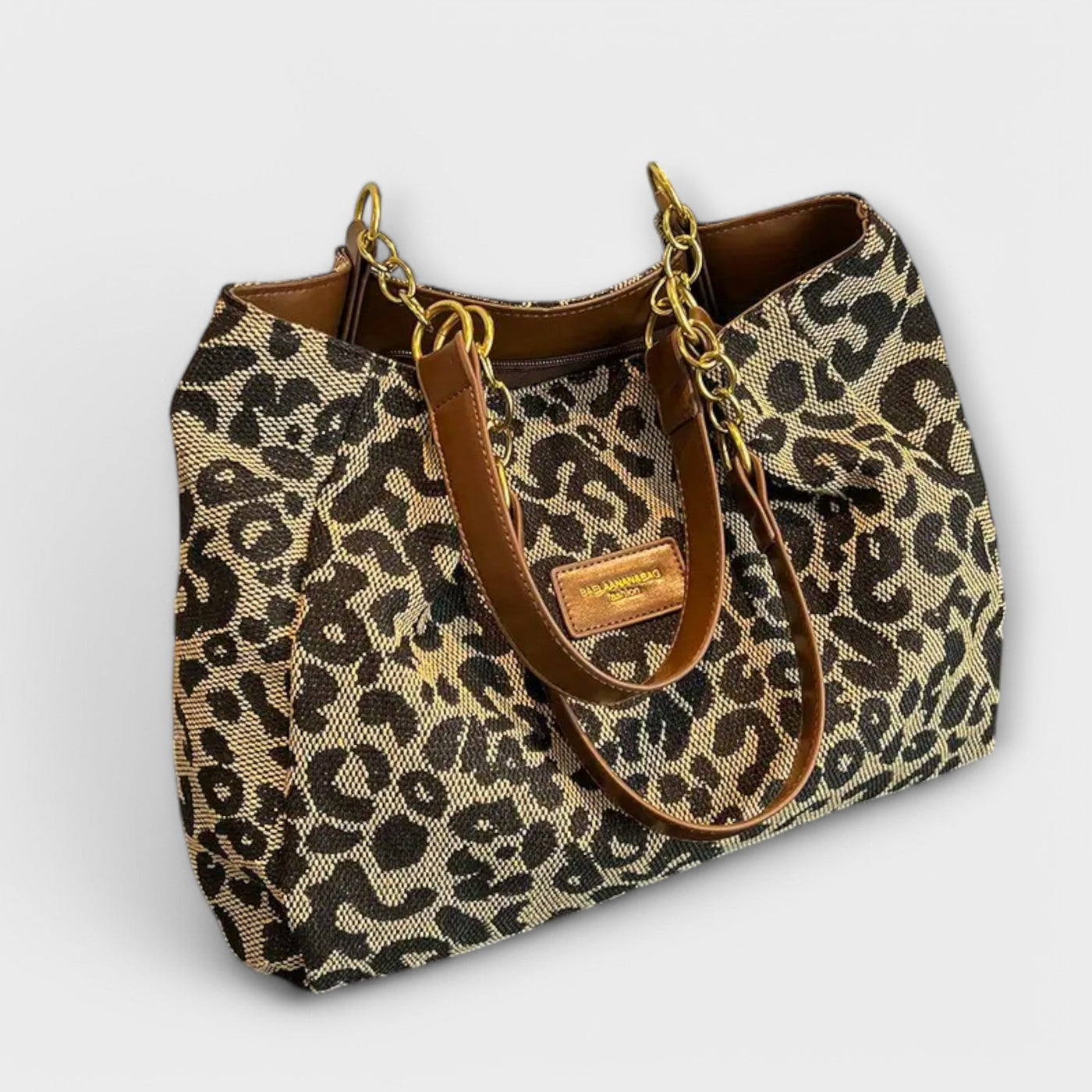 Clara | Leopard Canvas Tote