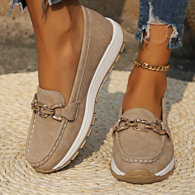 Ella - Flat Buckle Loafers