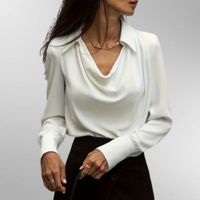 Clara | Elegant Satin Blouse