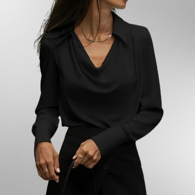 Clara | Elegant Satin Blouse