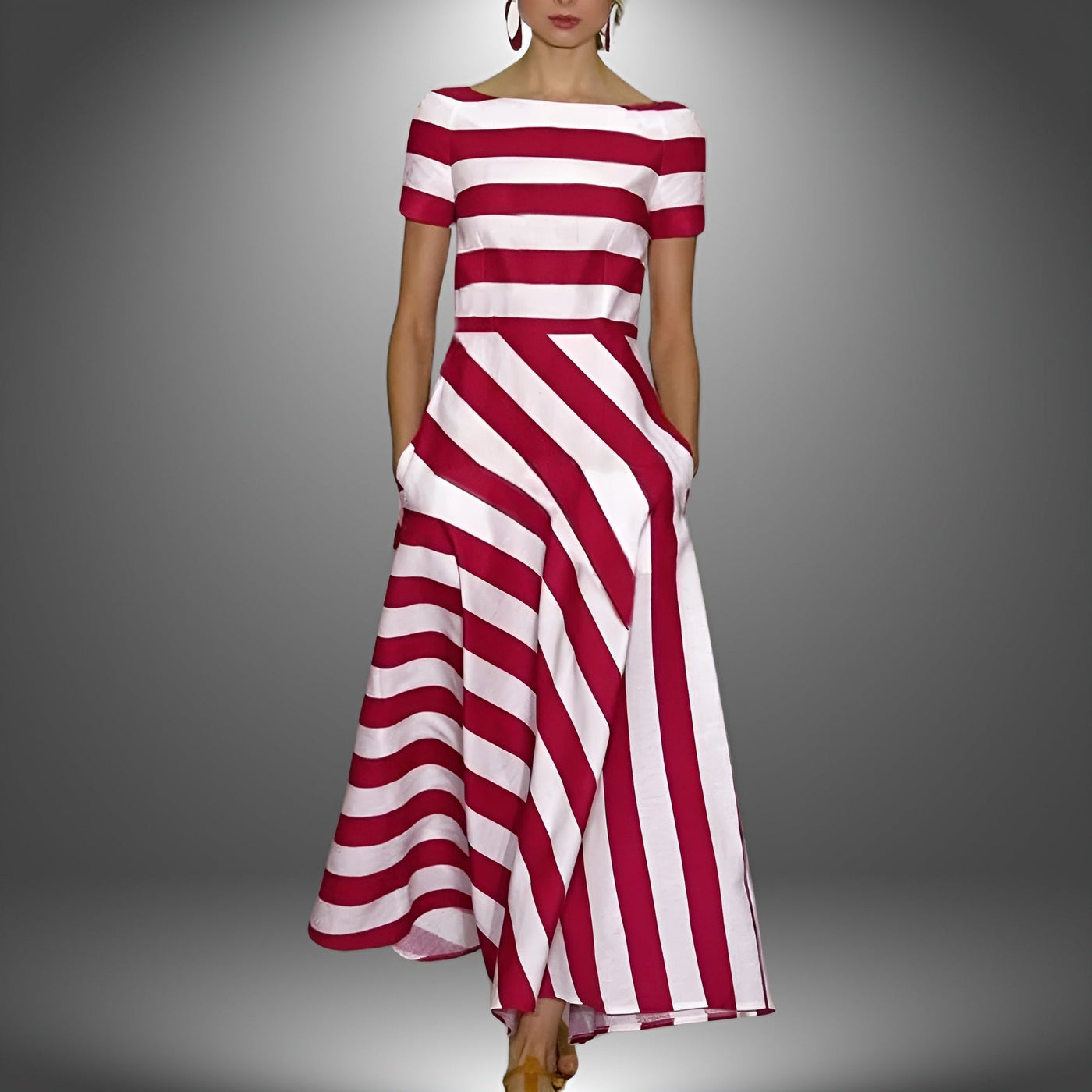 BELLA |  CLASSIC STRIPED MAXI DRESS
