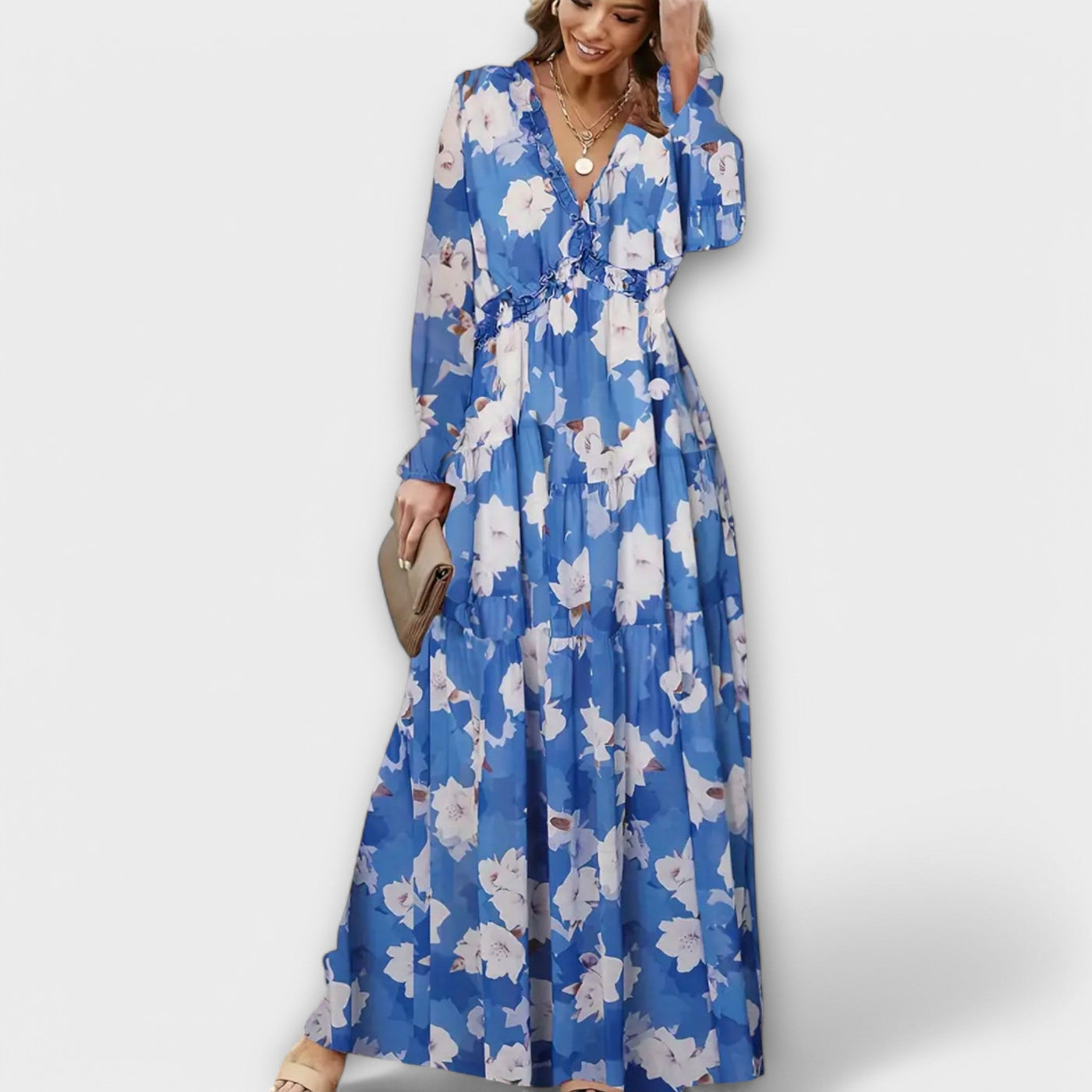 CIRILLA | FLOWY FLORAL MAXI DRESS