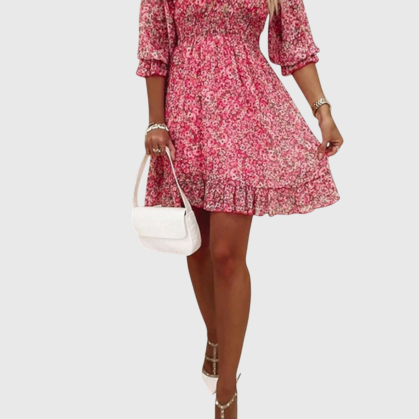 Clara | Floral Puff Sleeve Dress