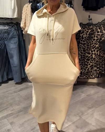 SHEILA | LONG DRESS WITH HOOD