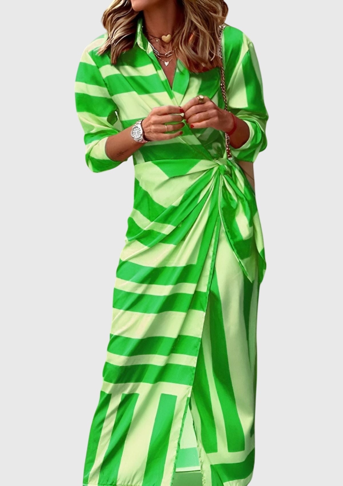Clara | Elegant Wrap Dress with Print