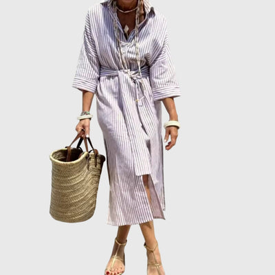 Clara | Classic Striped Dress