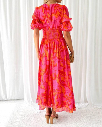 RICA | STYLISH PUFF SLEEVE MAXI DRESS