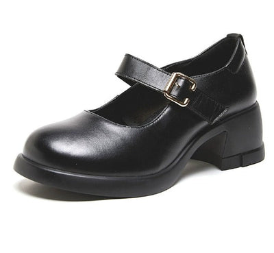 Clara | Agnes Leather Mary Janes