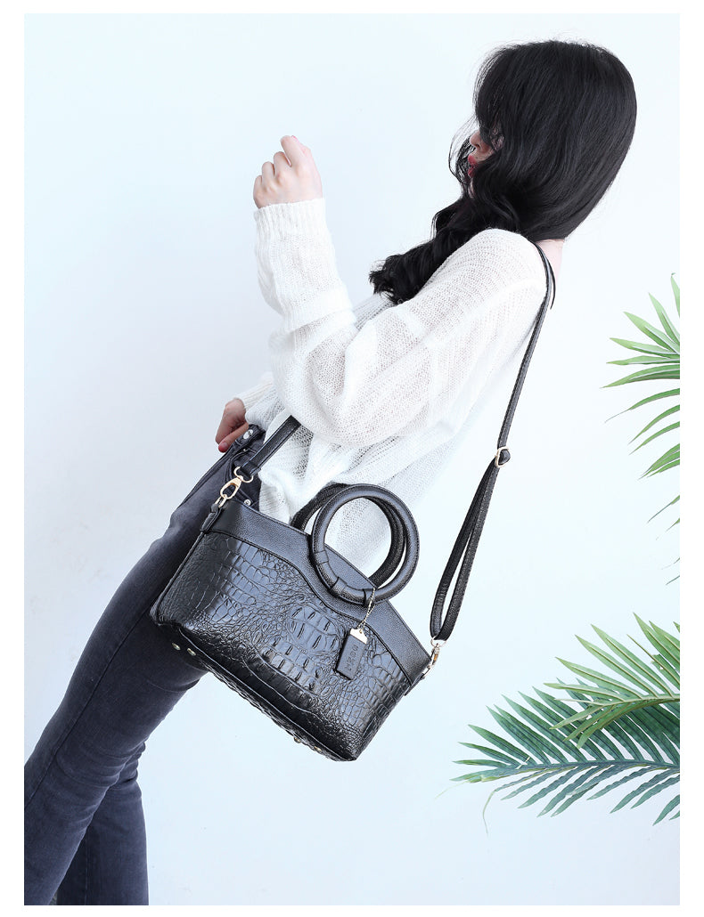JAYE | STYLISH CROCODILE PATTERN HANDBAG