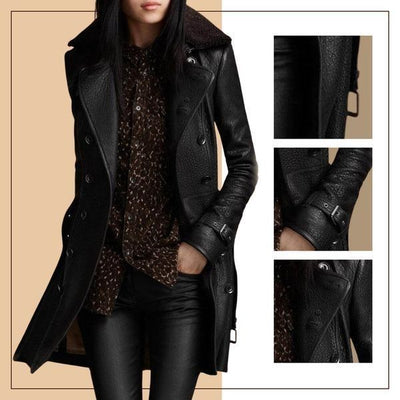 Victoria™ - Luxurious Leather Coat