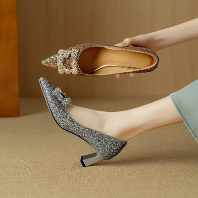 Clara | Gloria Glitter Pumps