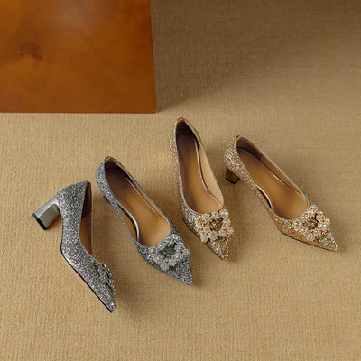 Clara | Gloria Glitter Pumps