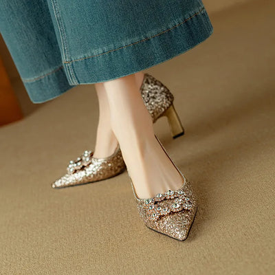 Clara | Gloria Glitter Pumps