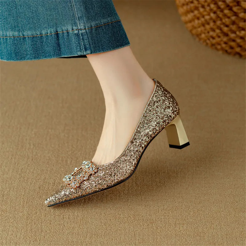 Clara | Gloria Glitter Pumps
