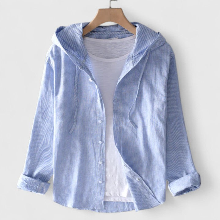 Clara | Elegant Hooded Blouse