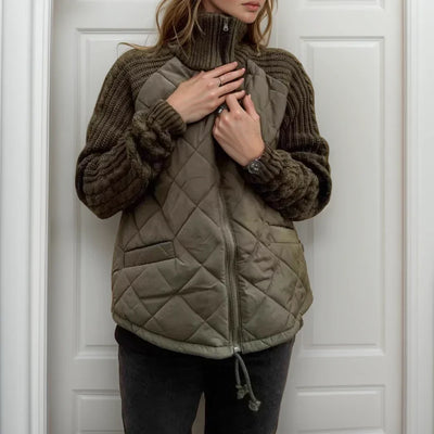 Norwegian Soft™ Quilted Jacket with Knitted Detail