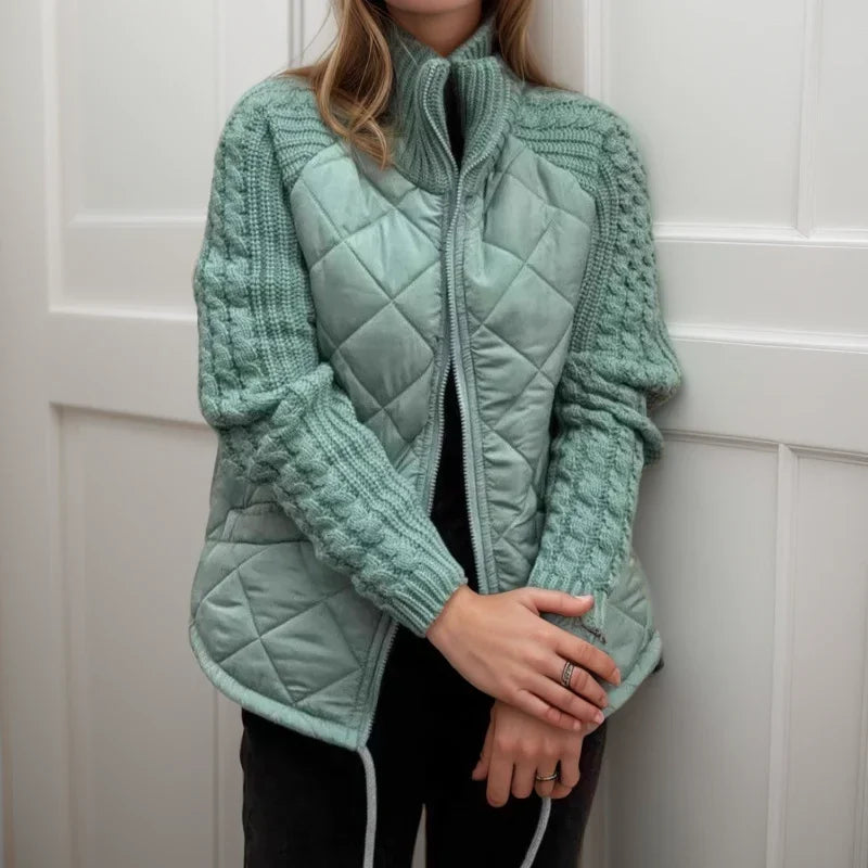 Norwegian Soft™ Quilted Jacket with Knitted Detail