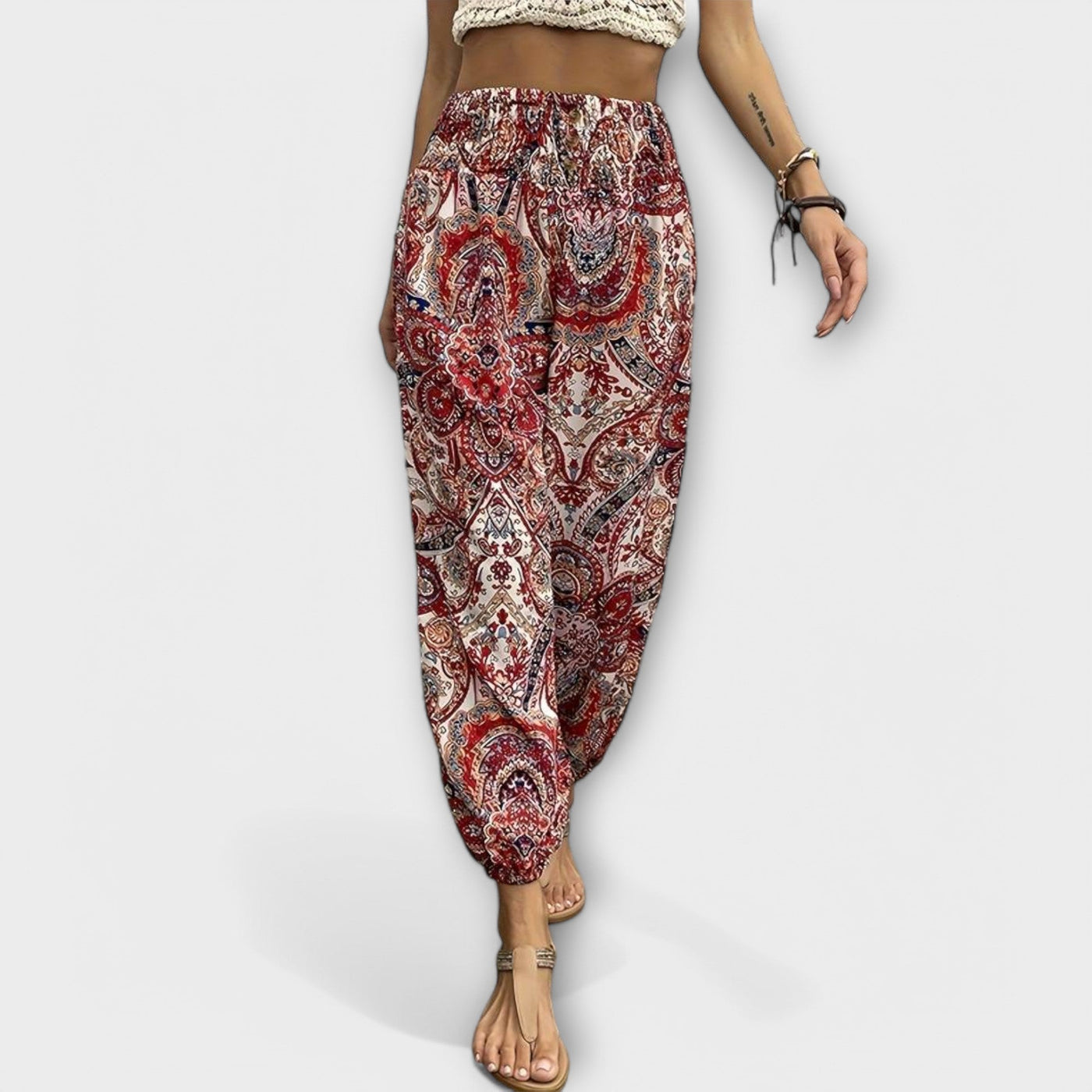 Clara | Ethnic Graphic Pants
