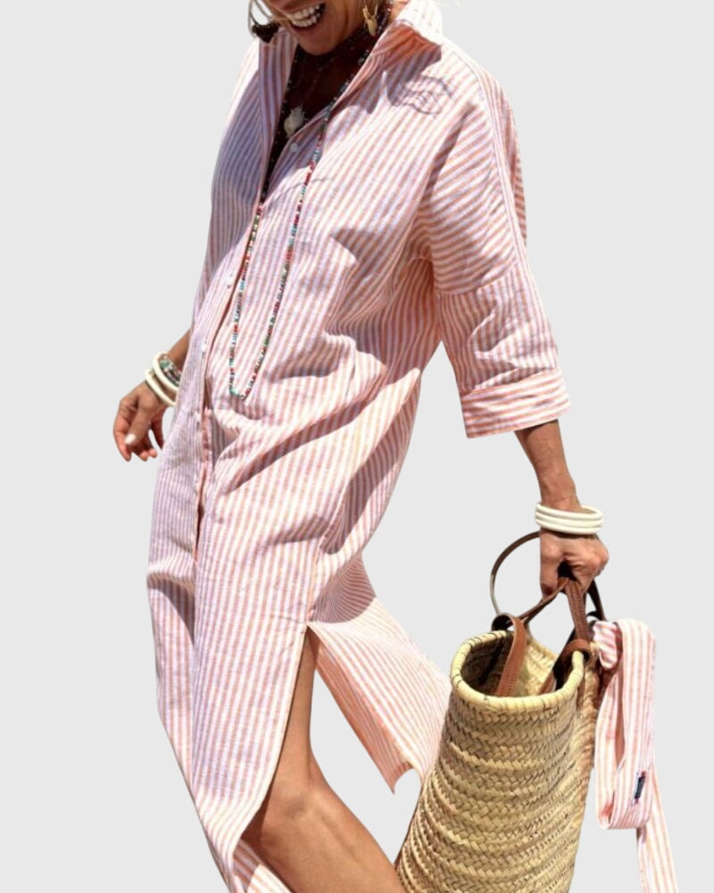 Clara | Classic Striped Dress