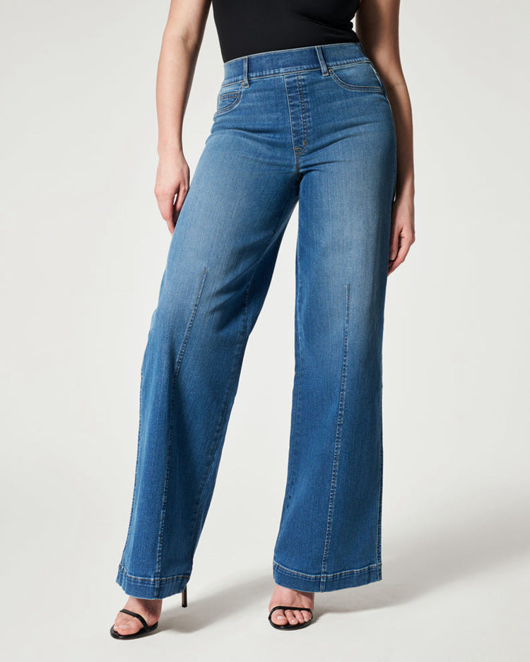 MINERVA | MODERN PALAZZO DENIM PANTS