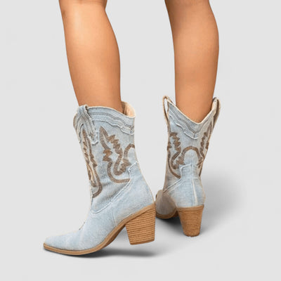 Selena – Orthopedic Denim Ankle Boots