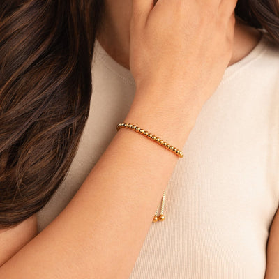 AISHA | STYLISH BEADED GOLD BRACELET