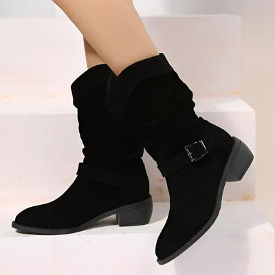 FRANCINCE | LOW HEEL ANKLE BOOTS