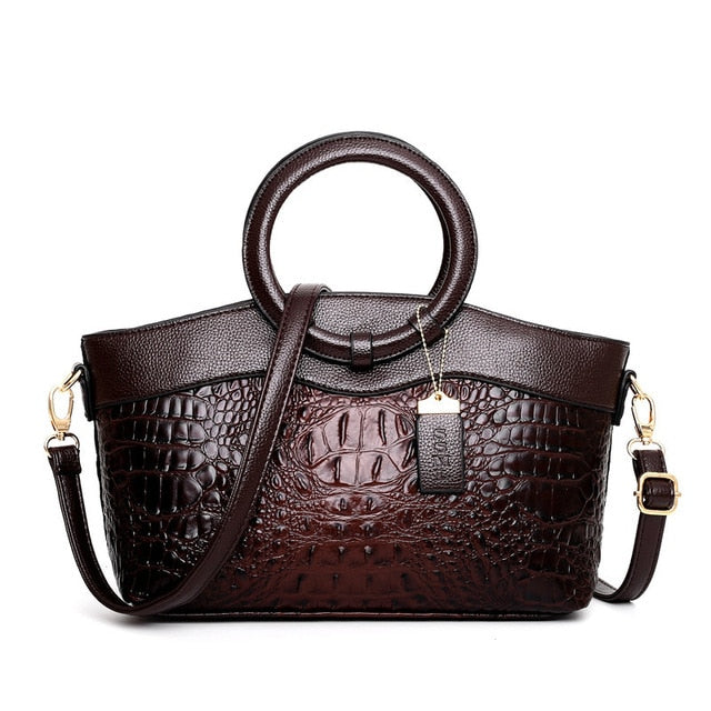 JAYE | STYLISH CROCODILE PATTERN HANDBAG